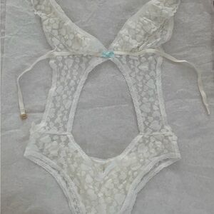 NWT Victoria's Secret White Lace Chemise - I Do Collection